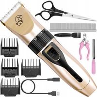 MASZYNKA DO STRZYŻENIA PSA KOTA KOTÓW PSÓW ZESTAW GOLARKA 11 ELEMENTÓW pies