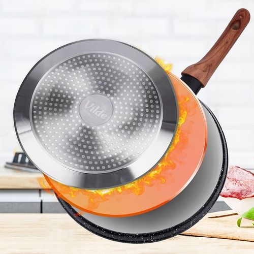 Patelnia GRANITOWA do naleśników placków omletów niska płaska 24 cm VILDE na Arena.pl