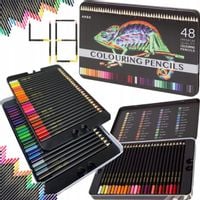 KREDKI OŁÓWKOWE ZESTAW KREDEK PREMIUM 48 szt +etui