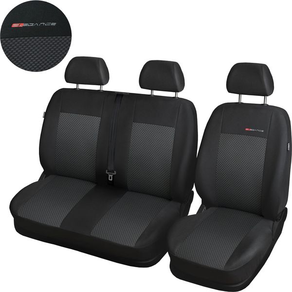 Pokrowce MIAROWE do Transit Custom 1+2 2012-2017r. P3 zdjęcie 1