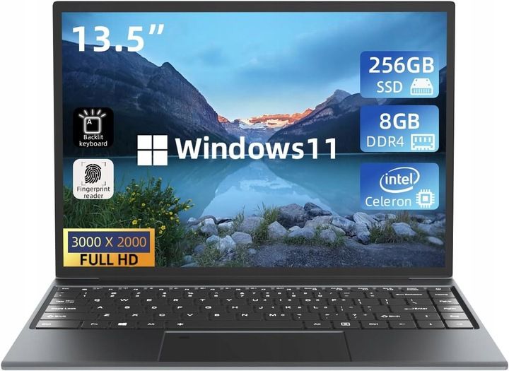 Limitowany Laptop 13,5" Czytnik Ekran 3K IPS Intel N4120 8/256GB SSD W11 zdjęcie 1