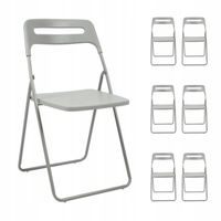 szare szare krzesło na impreze konferencyjne z uchwytem 6 sztuk furnitex