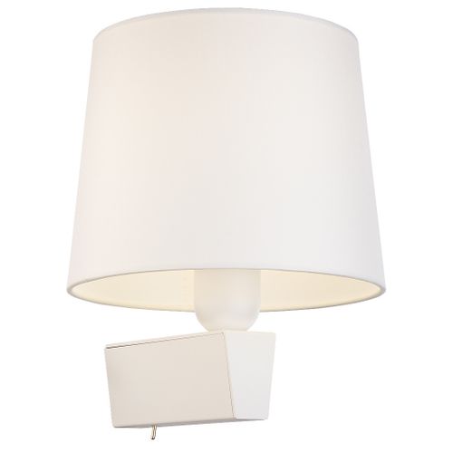 LAMPA ścienna CHILLIN 8201 Nowodvorski klasyczna OPRAWA abażurowy kinkiet biały na Arena.pl