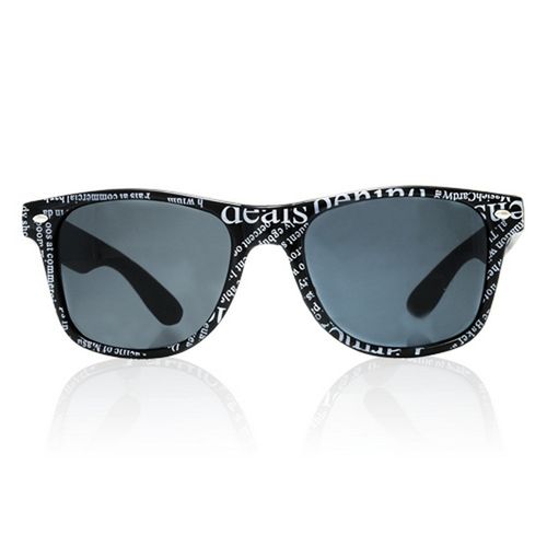 Okulary wayfarery NERDY kujonki - NEWSPAPER czarne na Arena.pl