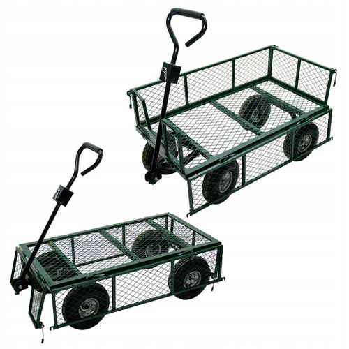 WÓZEK OGRODOWY TRANSPORTOWY DUŻY PRZYCZEPKA BOGIE-TRAX3 ROZKŁADANY DO na Arena.pl