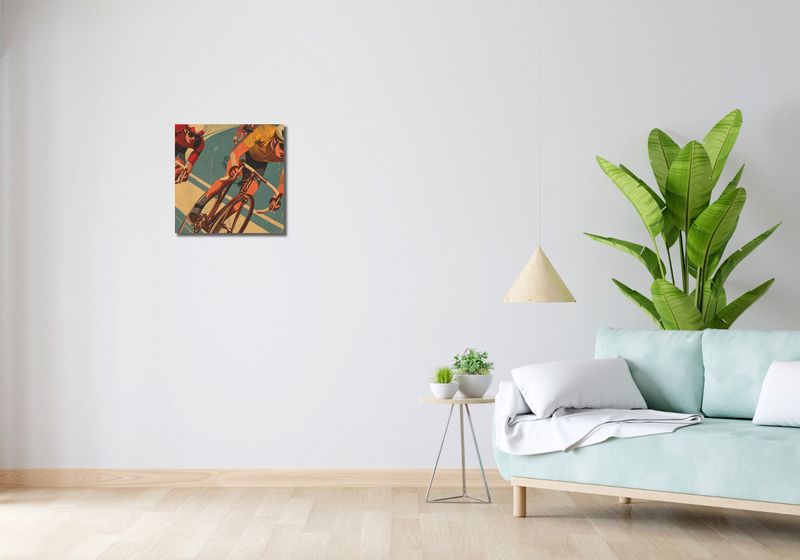 Obraz 40x40cm Kolarskie Perypetie zdjęcie 2