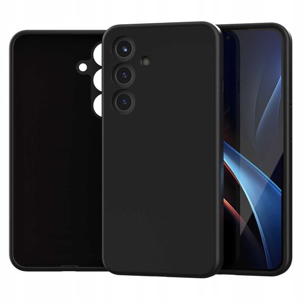 Spacecase Silicone Mag Galaxy S25 Black zdjęcie 3