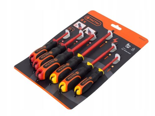 Wkrętaki izolowane śrubokręty VDE GS 1000V 6 szt. IEC 60900:2004 na Arena.pl