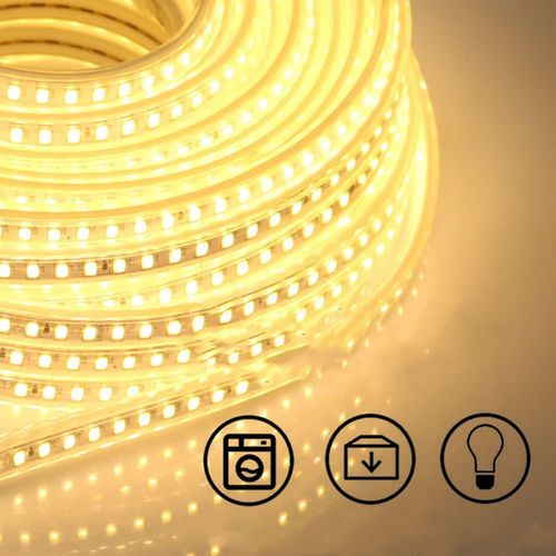 UŻYWANA Taśma LED pcning SMD 5730, 230 V, 3000 K, ciepła biel, 15 metrów na Arena.pl