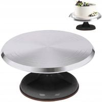 DUŻA PATERA OBROTOWA TALERZ METALOWA PROFESJONALNA NA TORT CIASTO Ø 25 cm