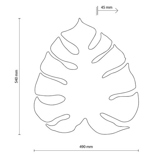 kinkiet monstera xl brown 5822 tk lighting na Arena.pl
