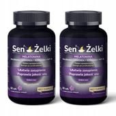 Sen Żelki 120 żelek - Melatonina z Waleriana - Żelki na Dobry Sen bez Cukru