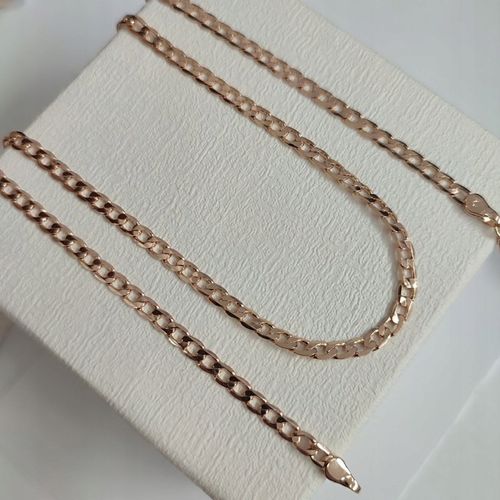 60 cm Łańcuszek złoty stal chirurgiczna damski pancerka męski 3,5 mm na Arena.pl