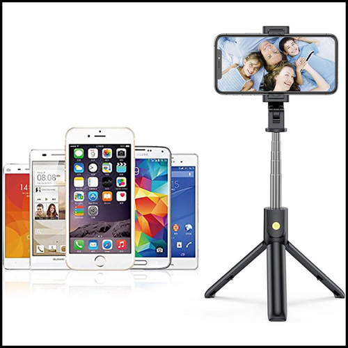 KIJEK DO SELFIE Z FUNKCJĄ STATYW TRIPOD DO TELEFONU+PILOT BLUETOOTH 69CM na Arena.pl