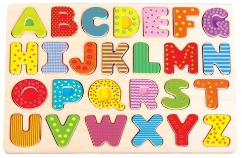 Puzzle układanka alfabet - duże litery