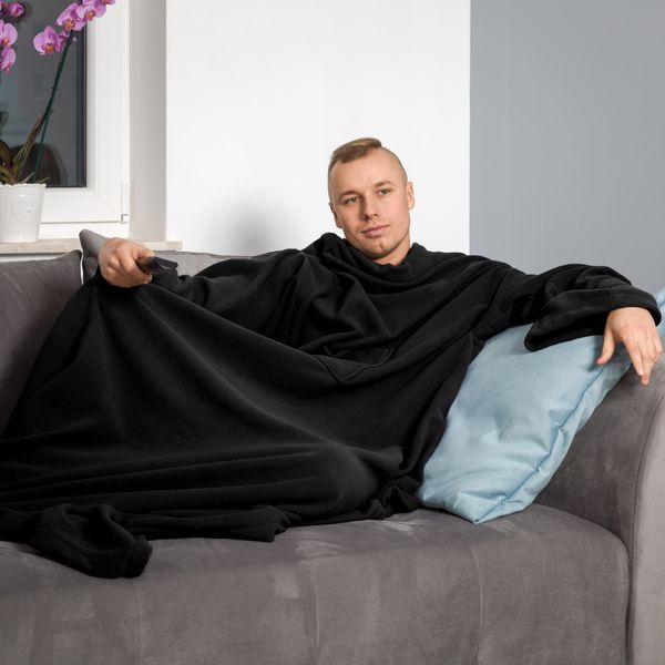 Kocyko-szlafrok - Czarny zdjęcie 2