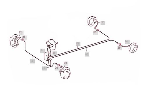 Mercedes Vito W638 +ABS - Zestaw przewodów hamulcowych miedzianych na Arena.pl