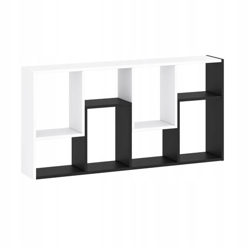 Regał 120x60x20cm ścienny podłogowy biały czarny na Arena.pl