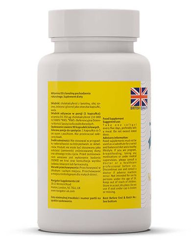 NAVIGATOR Witamina D3 10 000 IU 90 kapsułek na Arena.pl