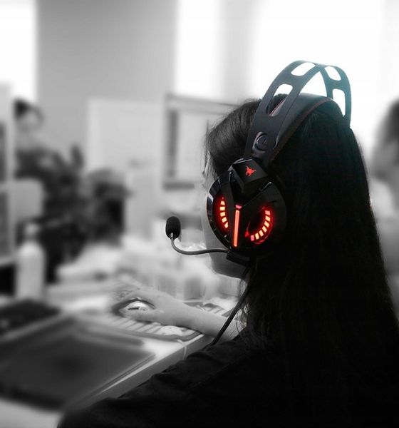 SŁUCHAWKI GAMINGOWE M180PRO do PC PS4 XBOX LED zdjęcie 12