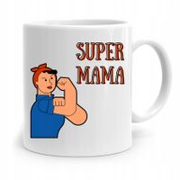 Kubek Prezent Dla Mamy Matki Super Mama Z Nadrukiem Ze Zdjęciem