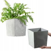 Doniczka 30,5 x 29 cm tworzywo sztuczne szary