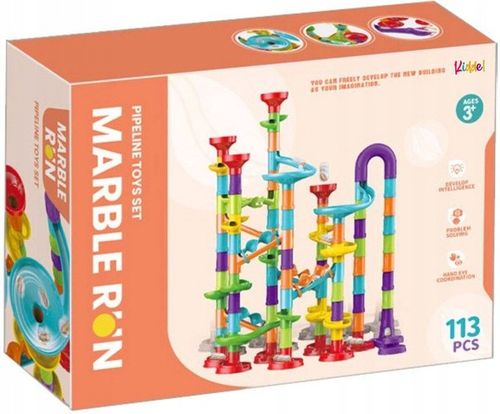 TOR kulkowy KULODROM wyścig DLA KULEK Marble ZESTAW KULKI WYRZUTNIA 113 el. na Arena.pl