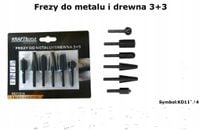 frezy do metalu i drewna 3el.+3el. kd11214
