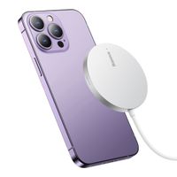 mała ładowarka indukcyjna do telefonu magsafe simple mini3 15w srebrny