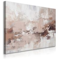 Obraz Canvas Do Salonu Abstrakcyjne Wzory Farba Beżowa Dekor 120cm x 80cm