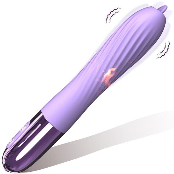 Wibrator-Silicone Vibrator USB, 10 vibration modes, Heating zdjęcie 2