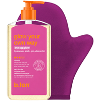 Żel samoopalający Przezroczysty b.tan Glow Your Own Way 473ml + Rękawica