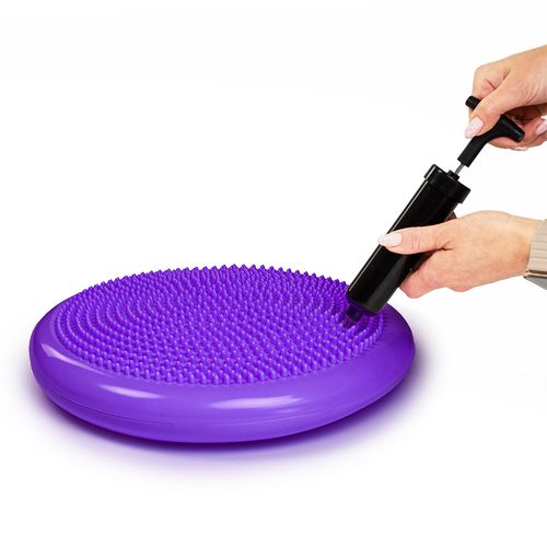 Poduszka Sensoryczna Dysk Korekcyjny Do Ćwiczeń Fioletowa na Arena.pl