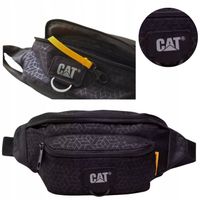Saszetka Męska Do Pracy Pojemna Wytrzymała CATERPILLAR Czarna 2 L