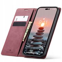 ETUI Z KLAPKĄ DO IPHONE 14 PRO MAX SKÓRZANE PORTFEL CASE POKROWIEC ZAMYKANE