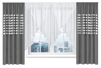 Firana i zasłony KOMPLET do salonu sypialni woal 400 KOPERTA zasłona dziury