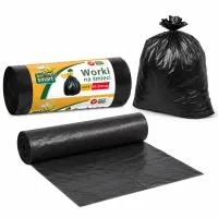 worki na śmieci paclan bee smart czarne 35l 50 szt