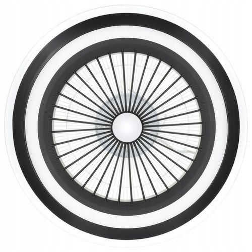 WENTYLATOR SUFITOWY WIATRAK PLAFON LAMPA LED 52 CM DUŻY APLIKACJA BLUETOOTH na Arena.pl