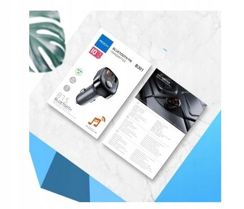 TRANSMITER FM Z ŁADOWARKĄ QC4.0 PD USB-C ROCK B301 na Arena.pl