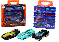 ND24_18881 Zestaw Autek Resorakow W Walizce Metal