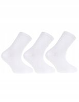 Klasyczne Skarpetki Dziecięce Bawełniane Długie Białe 3-pary MORAJ 23-26
