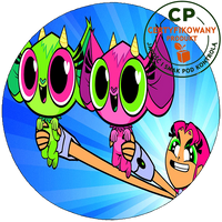 Opłatek na tort Młodzi Tytani