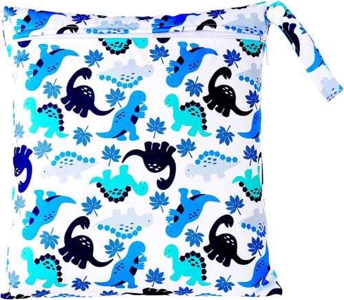 Zestaw 3 Wodoodporne Torby na Pieluchy Kosmos Dinozaury 28x30 i 14x18 cm na Arena.pl