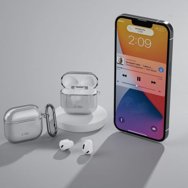 TECH-PROTECT FLEXAIR APPLE AIRPODS 4 ASH GREY zdjęcie 6