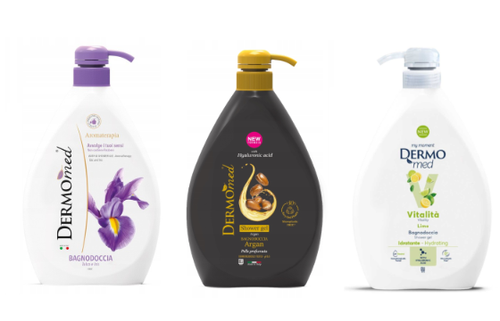 Dermomed Zestaw Żel Pod Prysznic 1 L X3 - Limonka, Argan, Irys na Arena.pl