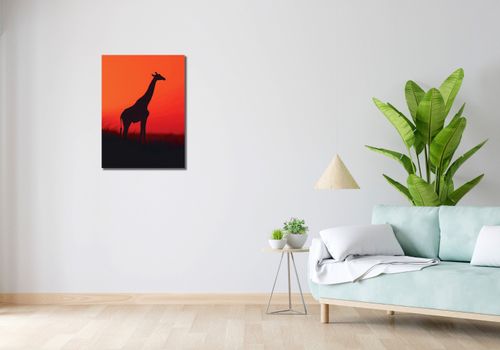 Obraz 50x70cm Żyrafa w Czerni na Arena.pl