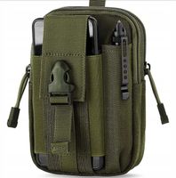 Torba na pas MOLLE oliwkowa - zasobnik, saszetka