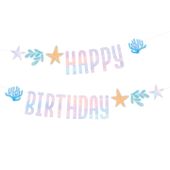 Baner Happy Birthday Ocean podwodny świat, 240 cm