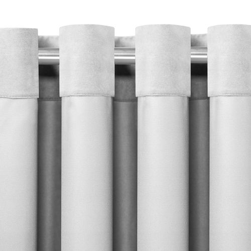 Zasłona MILANA szenilowa na złotych przelotkach 560x270 różowa  Homede na Arena.pl