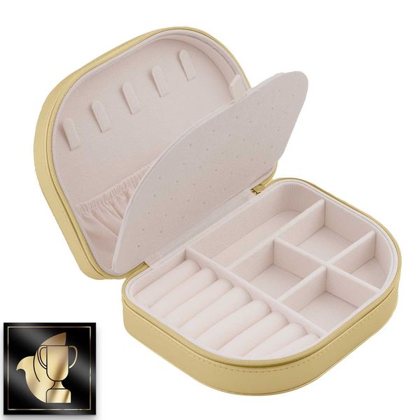 Szkatułka na biżuterię Massido MS-707 - złota zdjęcie 5